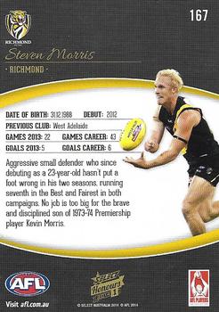 2014 Select AFL Honours Series 1 #167 Steven Morris Back